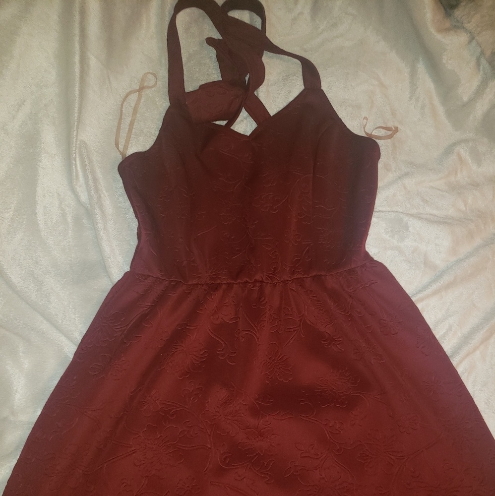 Burgundy Dress
